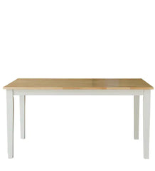 Smarty 6 Seater Dining Table in White Color - Nice Maple