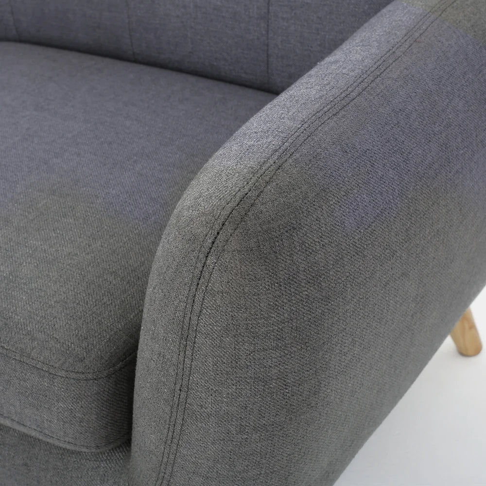 Heffy Modern Sofa Set in Molfino