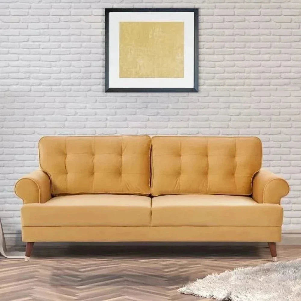Mosco Straight Line Sofa Set - Nice Maple