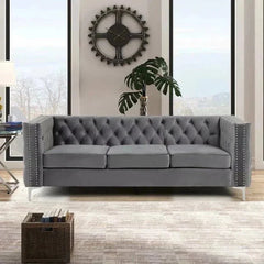 Livup Chesterfield Sofa Set - Nice Maple