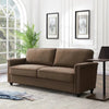 Tox Straight Line Sofa Set in Brown - Nice Maple