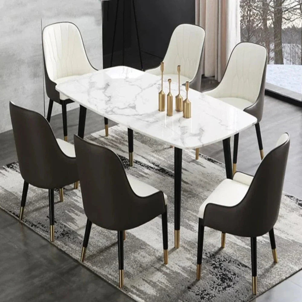 Rolex Luxury 6 Seater Dining Table in Black - Nice Maple