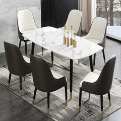 Rolex Luxury 6 Seater Dining Table in Black - Nice Maple