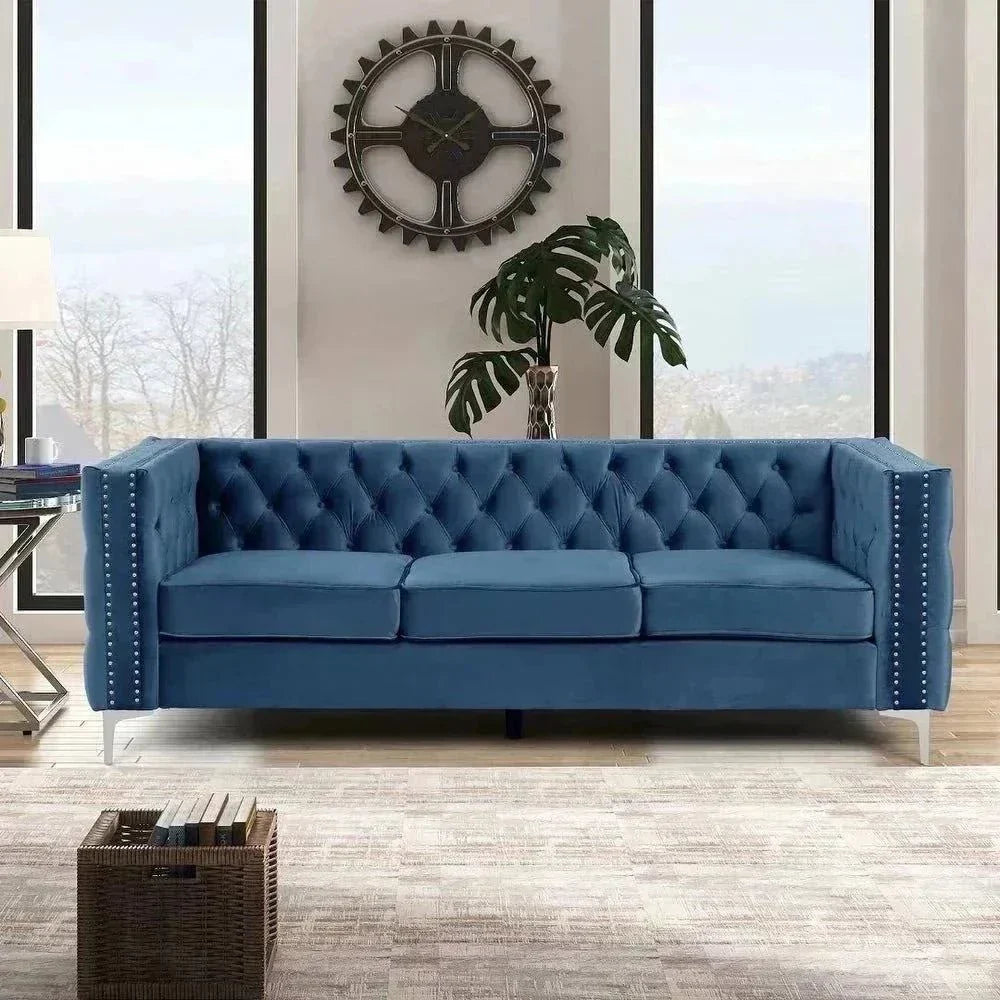 Livup Chesterfield Sofa Set - Nice Maple