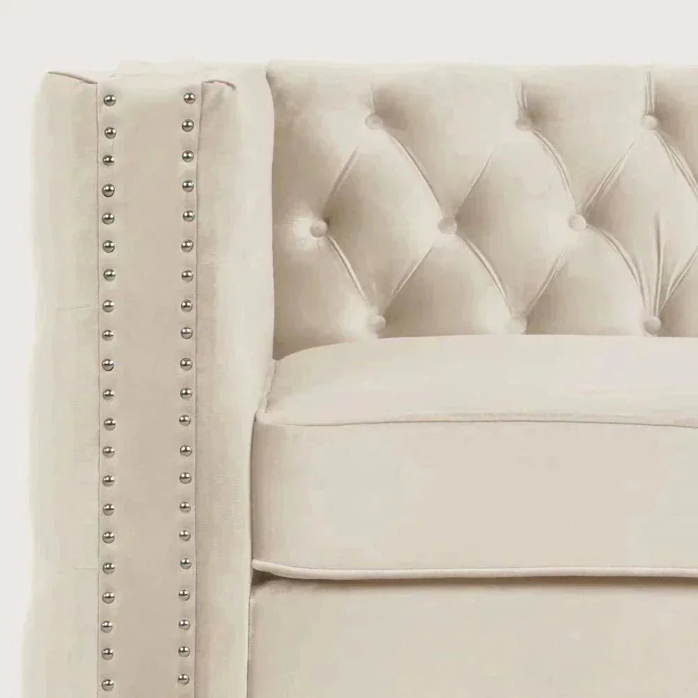 Livup Chesterfield Sofa Set - Nice Maple
