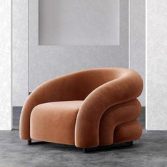 Husky Suede Accent Chair - Nice Maple