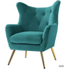 Becky Suede Accent Chair - Nice Maple