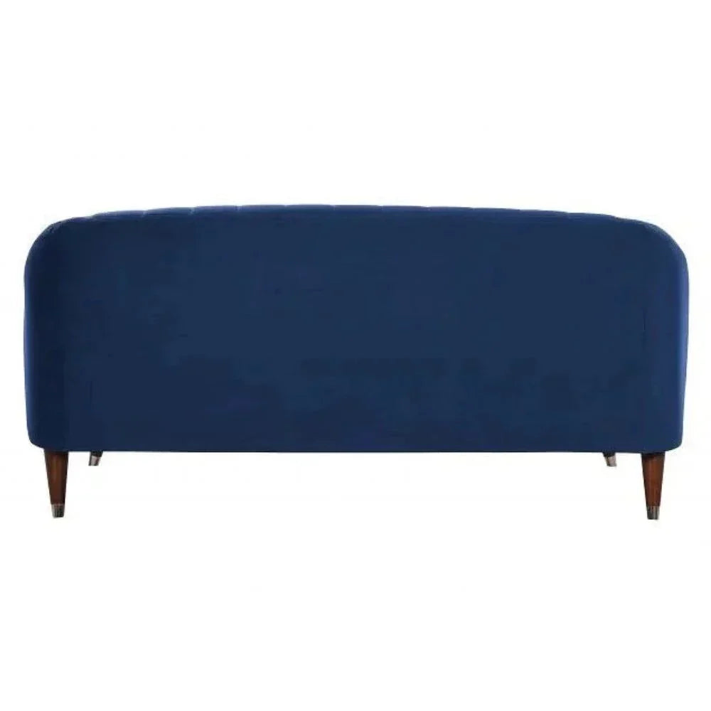 Kelly Straight Line Sofa Set in Suede - Nice Maple