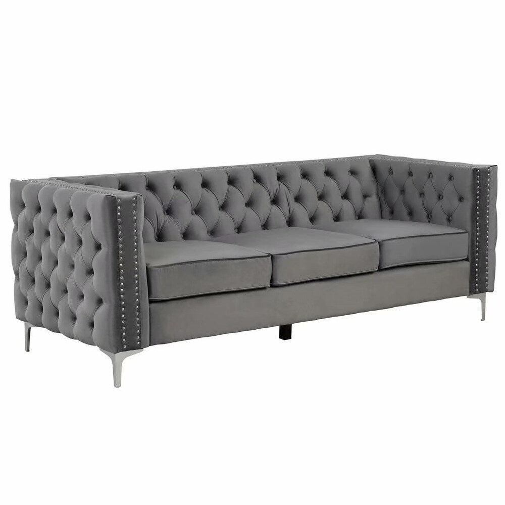 Livup Chesterfield Sofa Set - Nice Maple