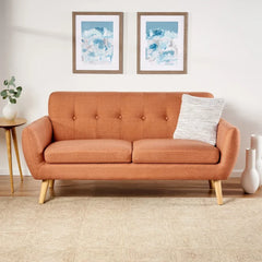 Heffy Modern Sofa Set in Molfino