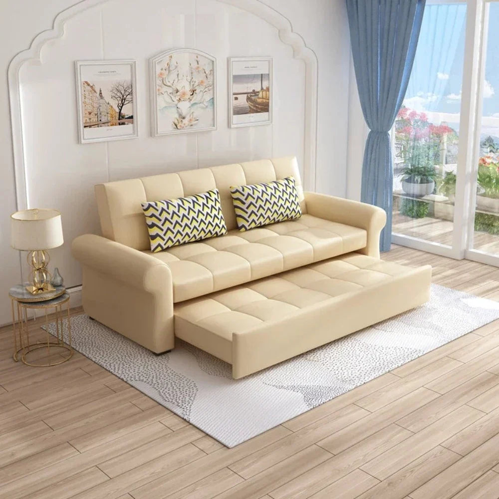 Marine Sectional Storage Sofa Cum Bed - Nice Maple