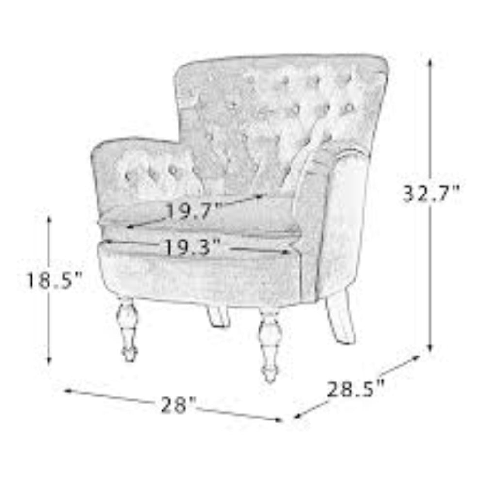 Husky Suede Accent Chair - Nice Maple