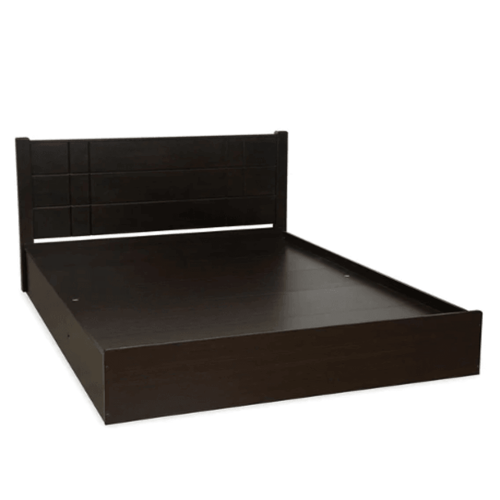 Cleopatra Bed with Storage in Brown Finish - Nice Maple