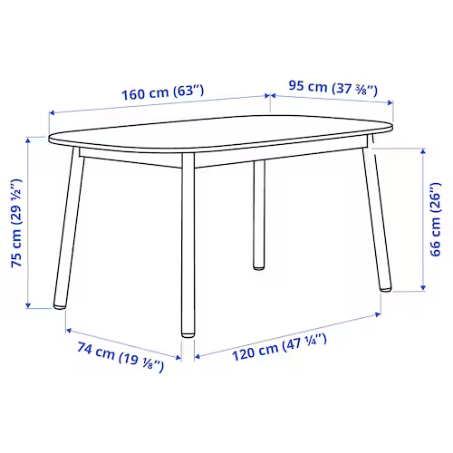 Volvo Luxury 6 Seater Dining Table in Golden Stainless Steel - Nice Maple