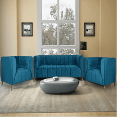 Hokins Sofa Sets in Blue Color - Nice Maple