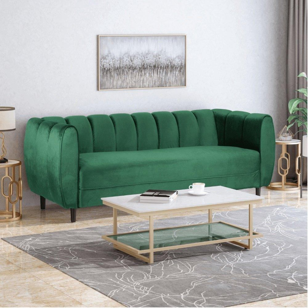 Bobran Modern Suede Sofa Sets - Nice Maple