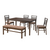 Cappuccino 6 Seater Dining Table in Wenge Color - Nice Maple