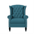 Copper Grove Crawley Diamond Button-Tufted Wingback Chair - Nice Maple
