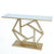 Pixel Golden Console Table - Stainless Steel