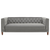 Silver Orchid Jewel-tuft Grey Suede Seating with Nailhead - Nice Maple