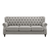 Dorothie Grey Fabric Button Tufted Sofa with Nailhead Trim - Nice Maple