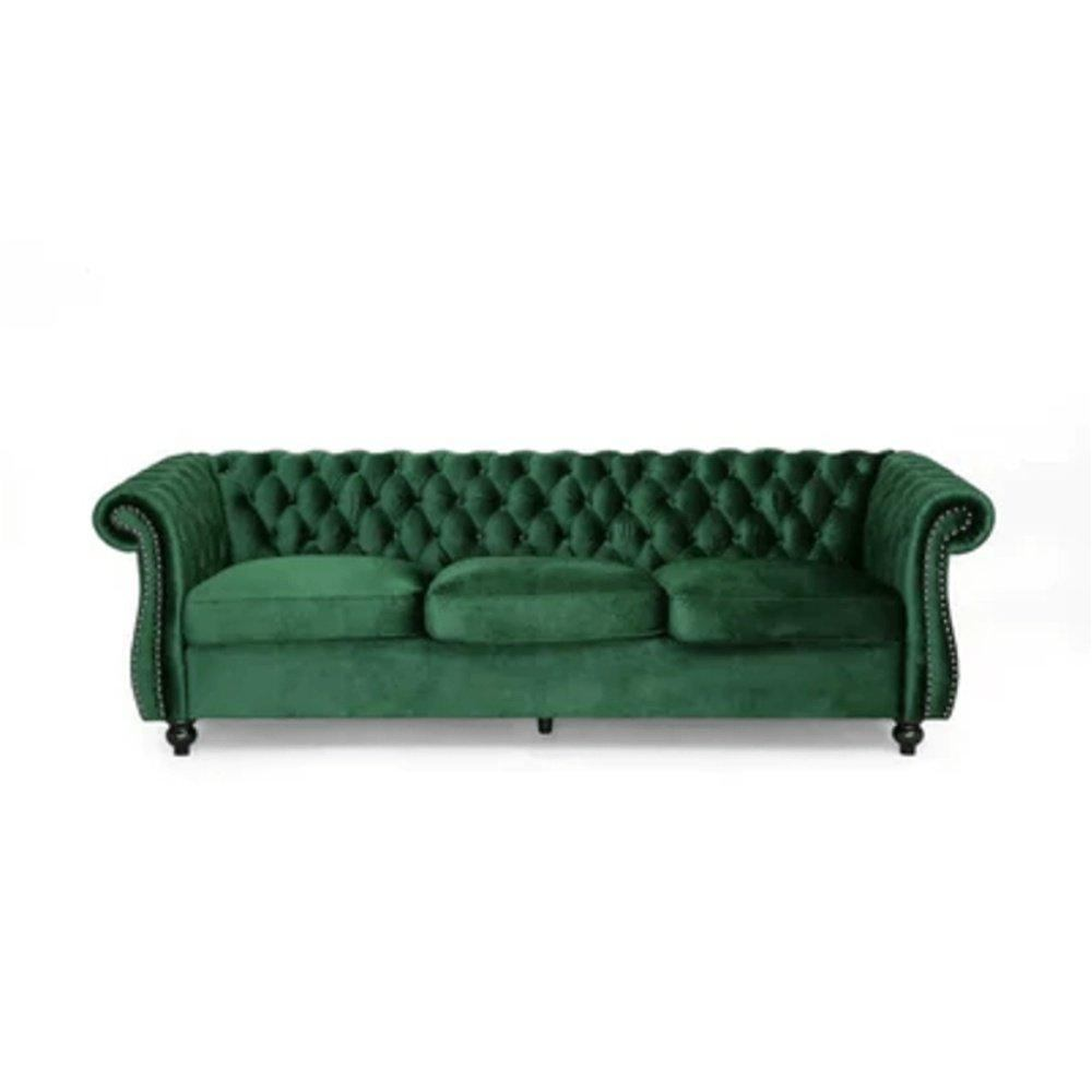 Romeo Chesterfield Sofa Set - Nice Maple