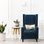 Zolo Wing Chair in Blue Color - Nice Maple