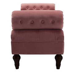 Tiffo Suede Lounger in Blush Pink Color - Nice Maple