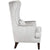 Volvo High Back Wing Chair In Silver Color - Nice Maple