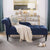 Diffo Quilted Lounger in Blue Color - Nice Maple