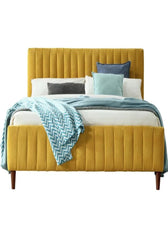 Florence Upholstered Without Storage Bed in Suede