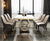 Bosco Luxury Dining Table in Leatherette Chairs