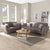 Baxton Straight Line Sofa Set in Suede - Nice Maple