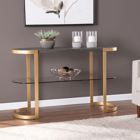 Ronak Golden Console Table - Stainless Steel