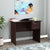 Saucy Study Table in Wenge Color - Nice Maple