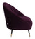 Mariana Velvet Finish Barrel Chair with Foot Stool in Wine Colour