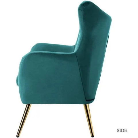 Becky Suede Accent Chair - Nice Maple