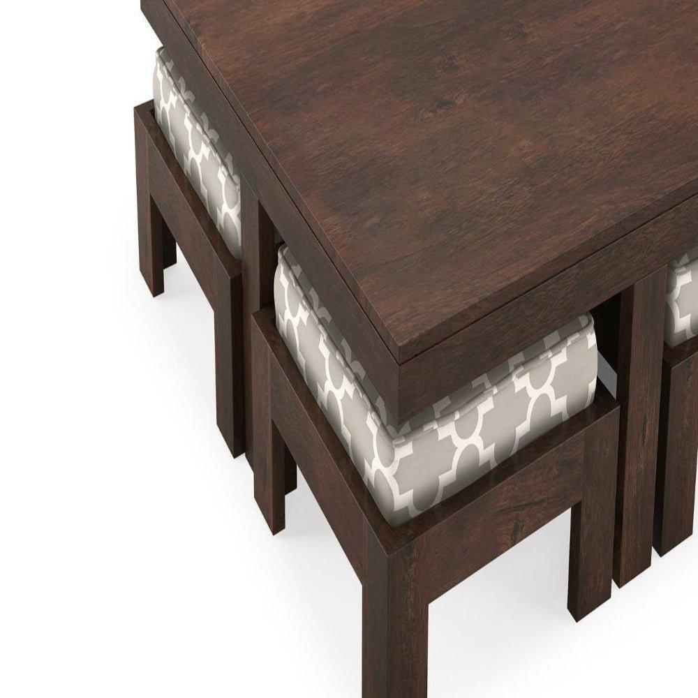 Kivi 4 Seater Coffee Table Set - Nice Maple