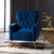 Jacky Chesterfield Chair in Suede - Nice Maple
