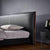 Jacky Upholstered Bed In Black Leatherette - Nice Maple