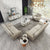 Asian Preimum Straight Line Chesterfield Sofa Set in Leatherette