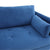 Volly High Back Couch Mid-century Suede SS Legs Chaise Sofa - Nice Maple