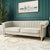 Glam Sofa Set in Beige With Golden SS Frame - Nice Maple