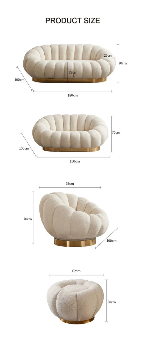Cosco Premium Modern Suede Sofa Set