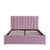 Europe Upholstered Luxury Quilted Bed in Suede - Nice Maple