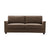 Tox Straight Line Sofa Set in Brown - Nice Maple