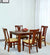 Umrao 4 Seater Dining Table in Honey Oak Color - Nice Maple