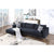 Volly One Couch Mid-century Sectional Sofa in Black - Nice Maple