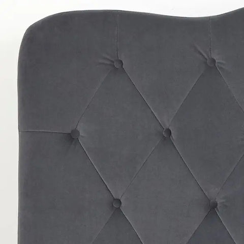 Forest Upholstered Bed with Storage in Grey Suede