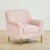 Inox Kings-well Barrel Accent Chair in Pink - Nice Maple